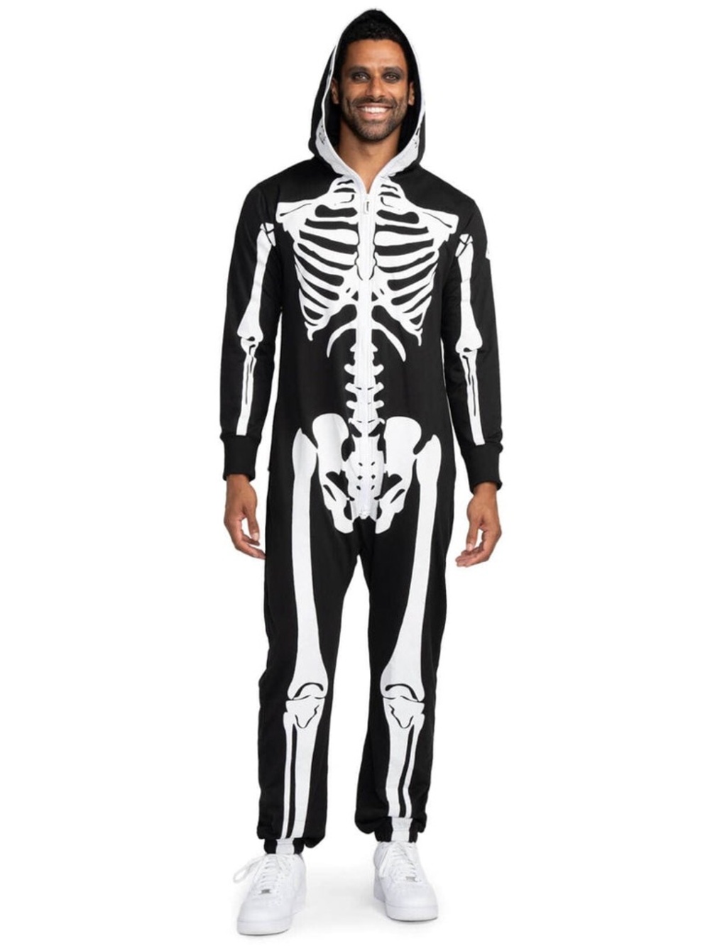 ✨NWT Tipsy Elves Black Skeleton Onesie Costume Halloween Unisex Skeleton Large